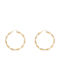 Earrings Hoops made of Gold 14K