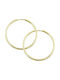 Earrings Hoops made of Gold 14K