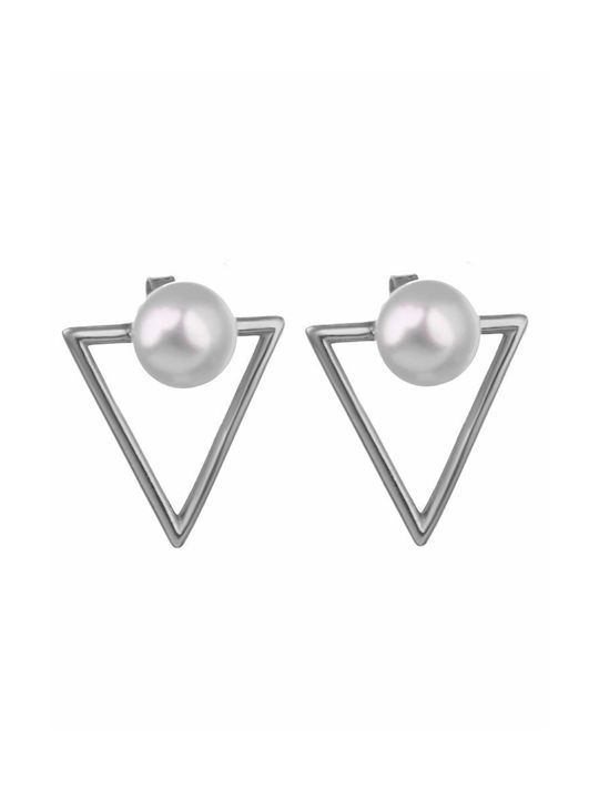 Earrings made of Silver with Pearls