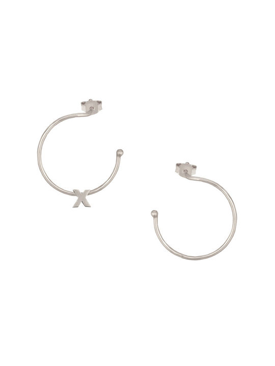 Earrings Hoops made of Silver