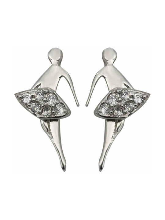 Earrings made of Silver with Stones