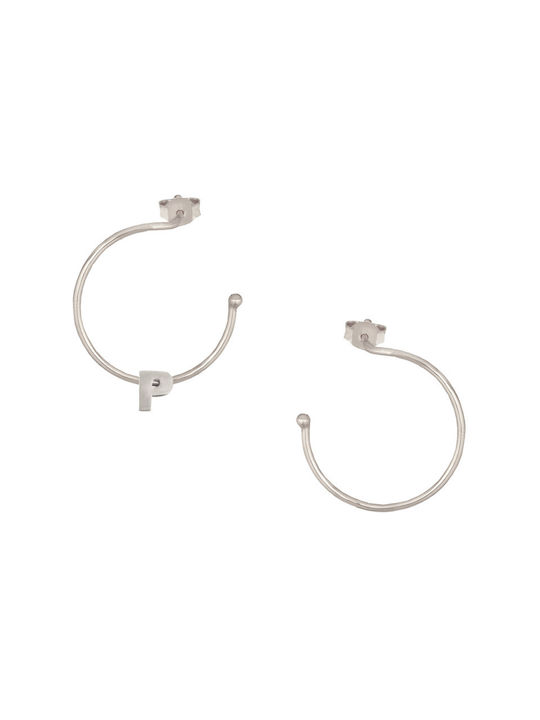 Earrings Hoops made of Silver