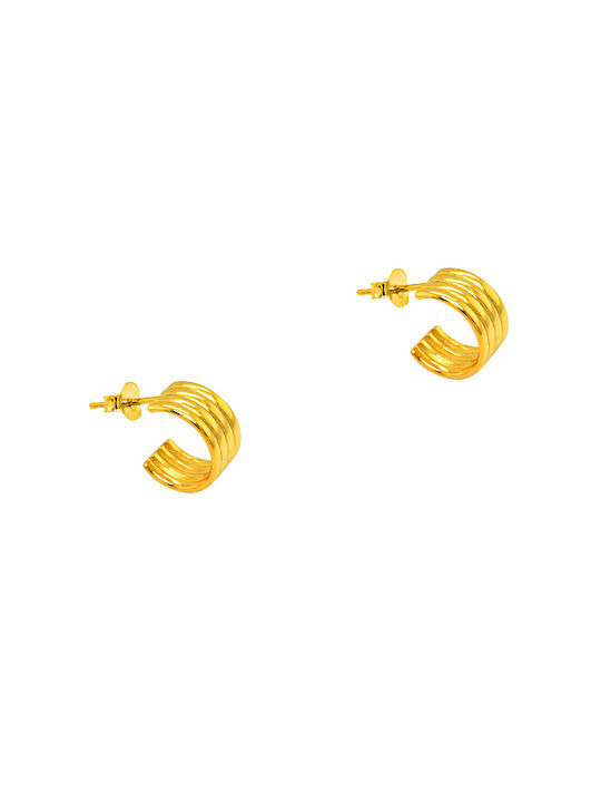 Earrings Hoops from Silver Gold Plated