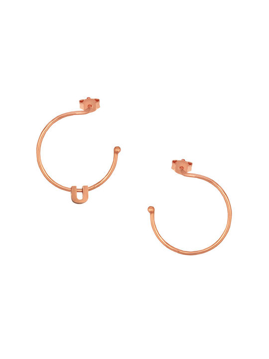 Earrings Hoops made of Silver Gold Plated