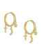 Earrings Hoops made of Silver Gold Plated