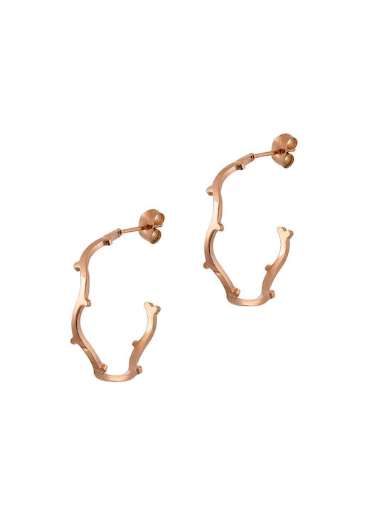 Earrings Hoops made of Steel Gold Plated