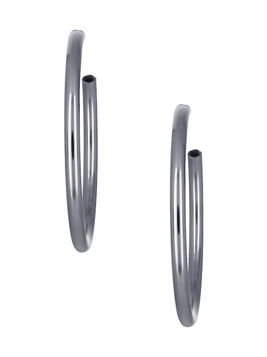 Earrings Hoops made of Silver