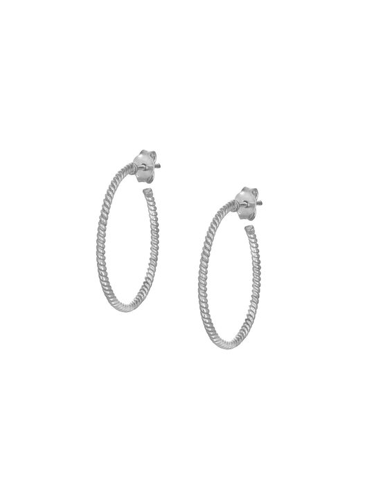 Earrings Hoops made of Silver