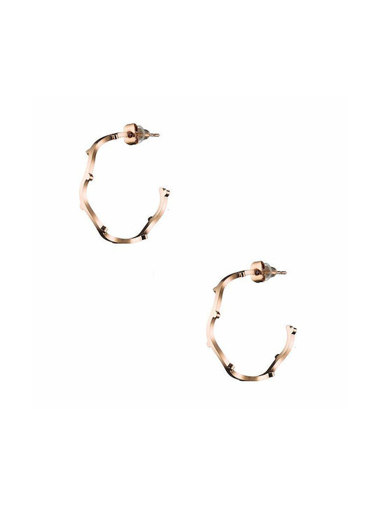 Earrings Hoops made of Steel Gold Plated