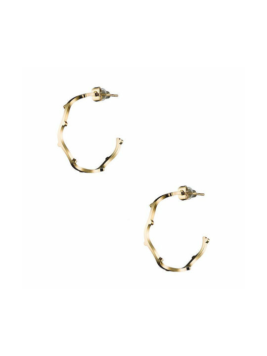 Earrings Hoops made of Steel Gold Plated