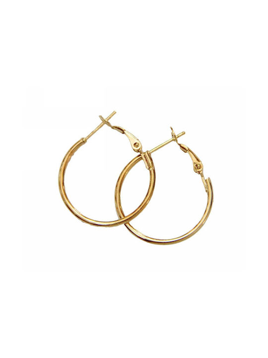 Earrings Hoops Gold Plated