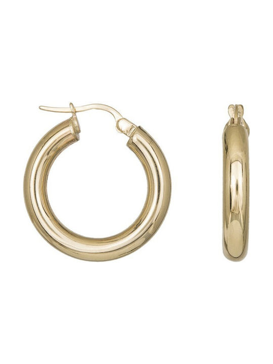 Earrings Hoops made of Gold 9K