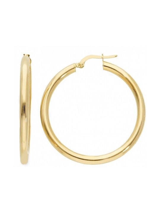 Inglessis Earrings Hoops made of Gold 14K