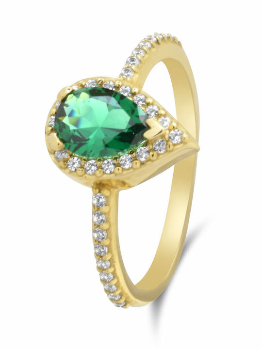 Goldjewels Femeie Inel cu Zirconiu din Aur 14K