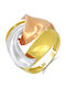 Goldjewels Femeie Inel cu Pietre din Aur alb 14K