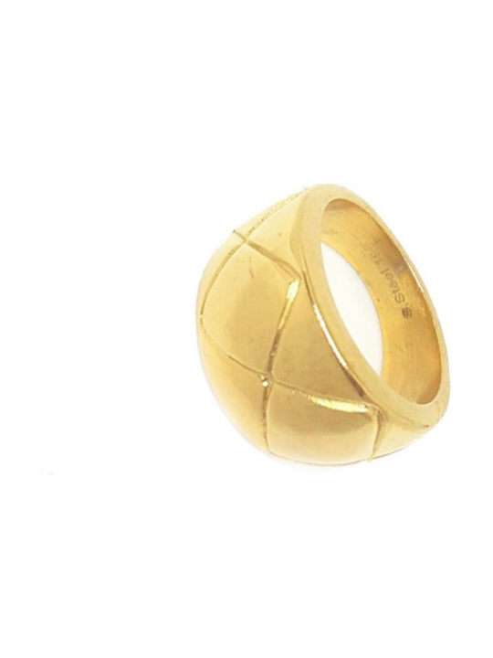 Women's Gold Plated Steel Ring