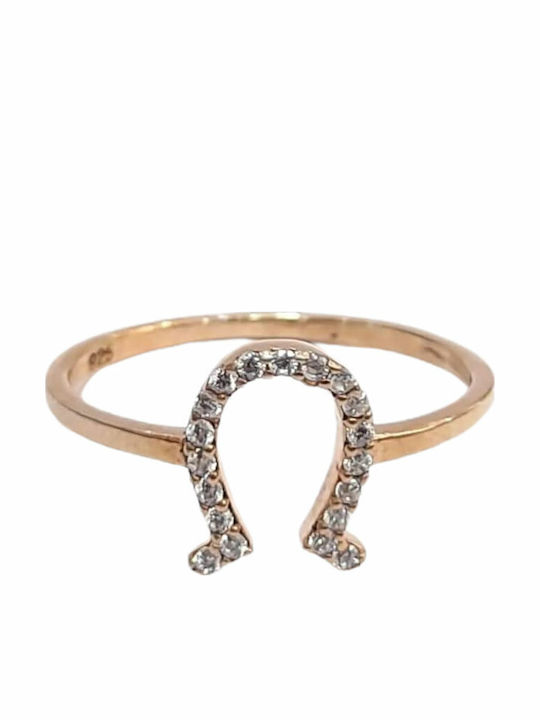 One Jewellery Дамски Пръстен с Камъни от Сребърен Позлатен
