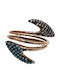One Jewellery Femeie Inel cu Zirconiu din Argint Placat cu aur