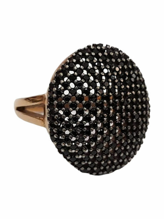 One Jewellery Дамски Пръстен с Циркони от Сребърен Позлатен