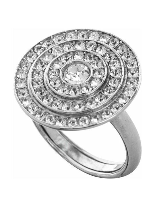 Paraxenies Women's Silver Ring with Zircon