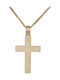 Herren Gold Kreuz 18K mit Kette