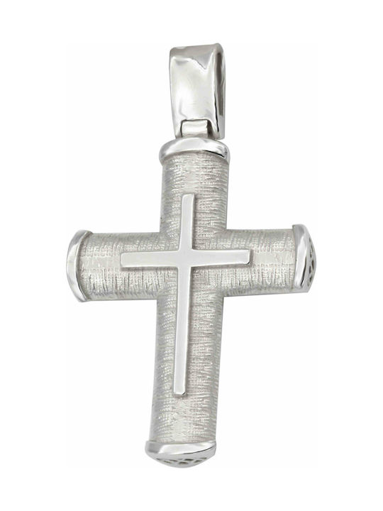 White Gold Cross 14K