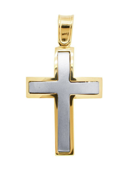 Gold Cross 14K Double Sided