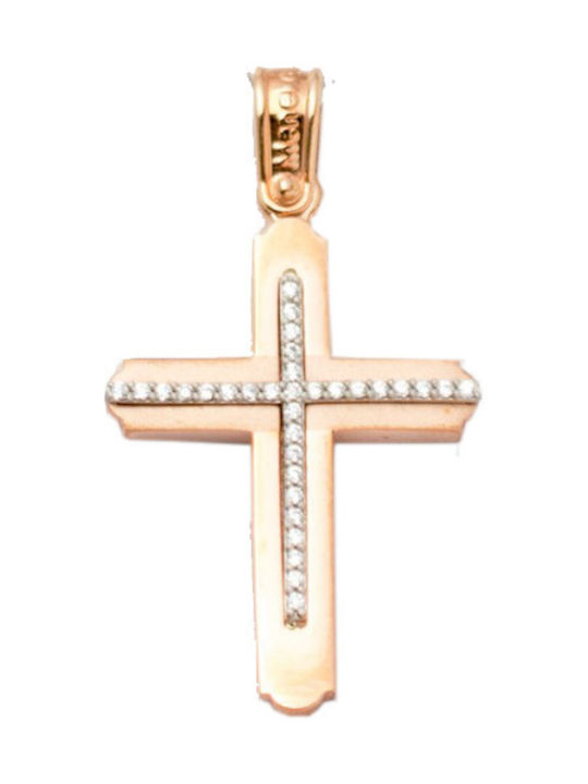 Roségold Kreuz 14K