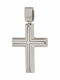 Abadianakis Men's White Gold Cross 14K