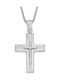 Women's White Gold Cross 14K with Chain