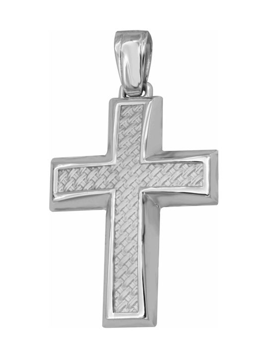 White Gold Cross 9K