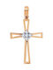 Rose Gold Cross 14K