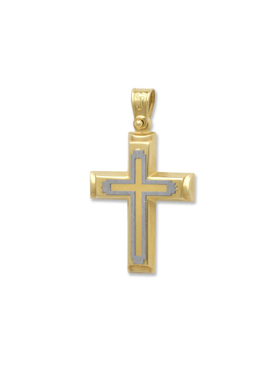 Damen Gold Kreuz 14K