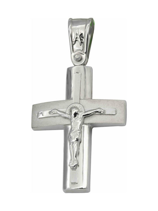 White Gold Cross 9K