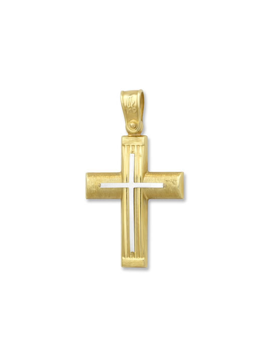 Damen Gold Kreuz 14K