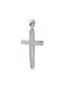 White Gold Cross 18K