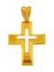 Herren Gold Kreuz 18K