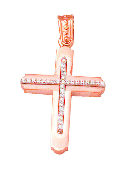 Rose Gold Cross 14K