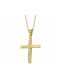 Gold Kreuz 14K mit Kette