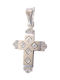 White Gold Cross 14K