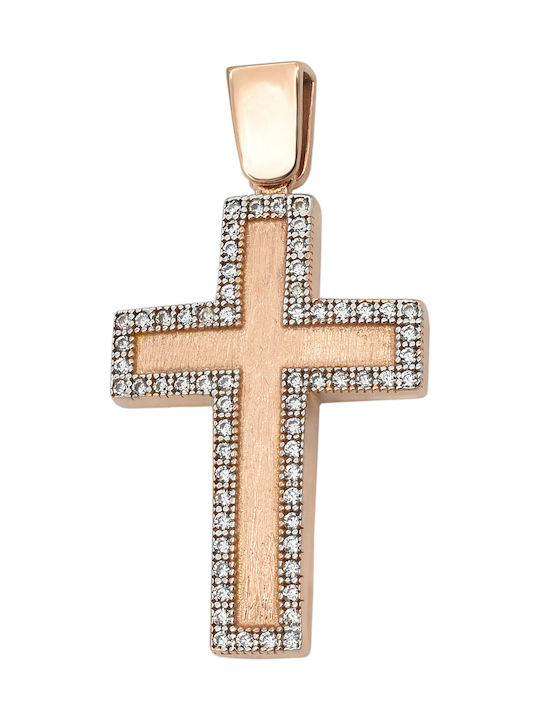 Rose Gold Cross 14K