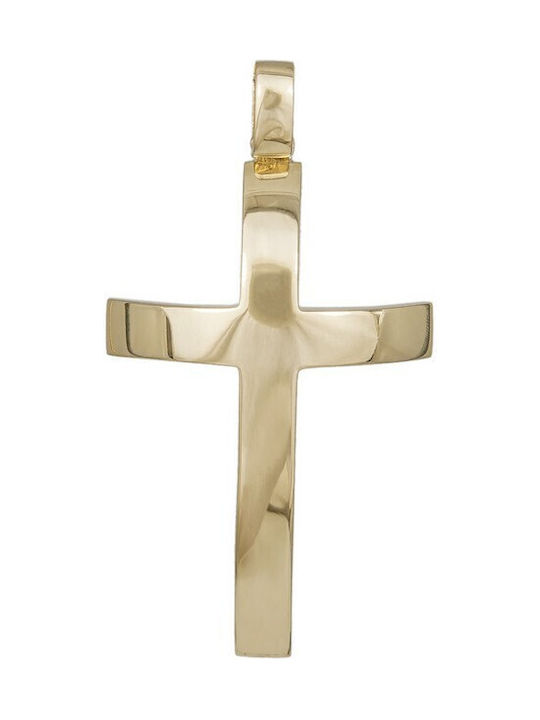 Herren Gold Kreuz 14K