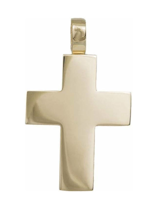 Herren Gold Kreuz 14K