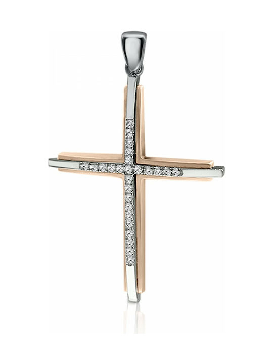 Rose Gold Cross 18K