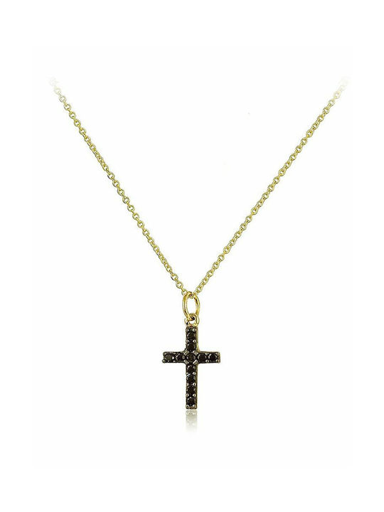 Gold Kreuz 9K mit Kette