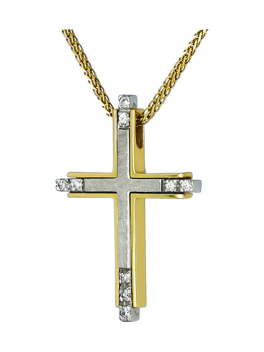 Femeiesc Aur Cruce 14K