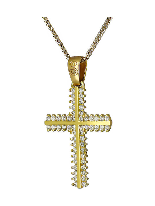 Femeiesc Aur Cruce 14K