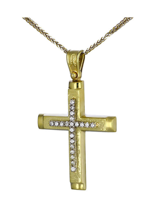 Femeiesc Aur Cruce 14K