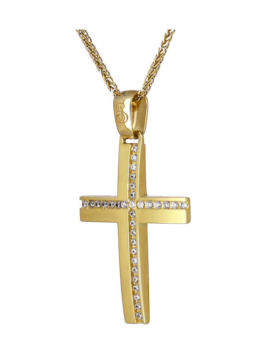 Femeiesc Aur Cruce 14K