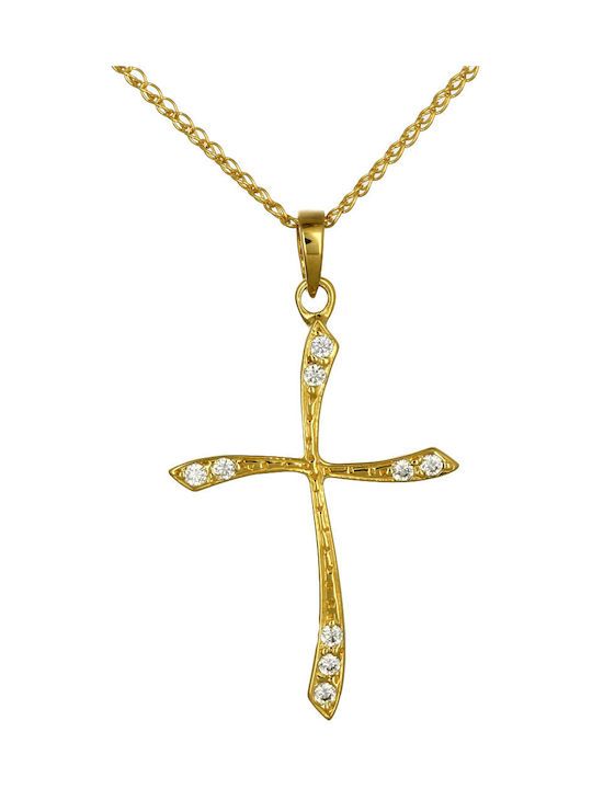 Femeiesc Aur Cruce 14K